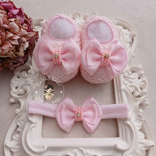Astrid Laço Gorgurão Pérola Strass - Rosa