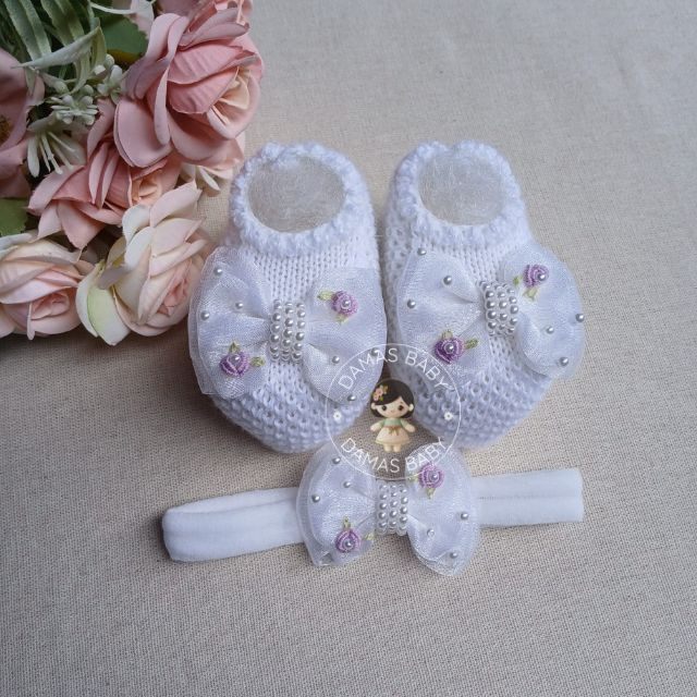 Aurora Rococó Duplo Organza - Branco c/ Lilás