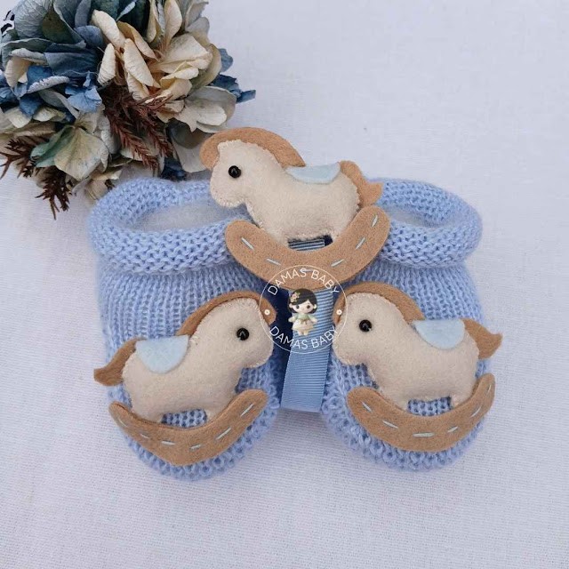 Cavalinho de Balanço Mini Azul Bebê - Azul Bebê