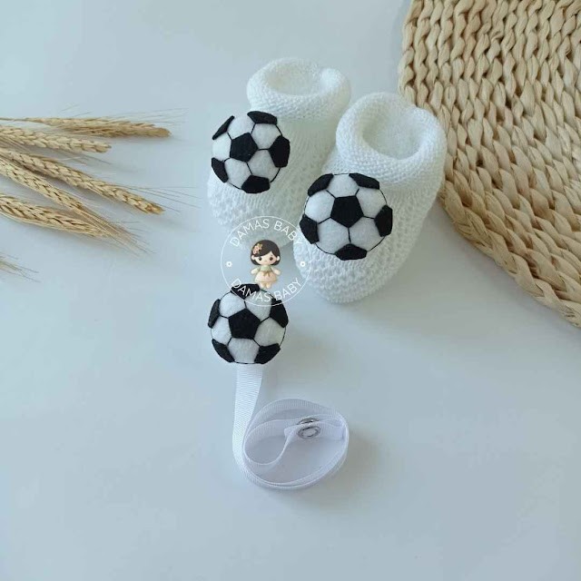 Bola de Futebol Preto c/ Branco - Branco