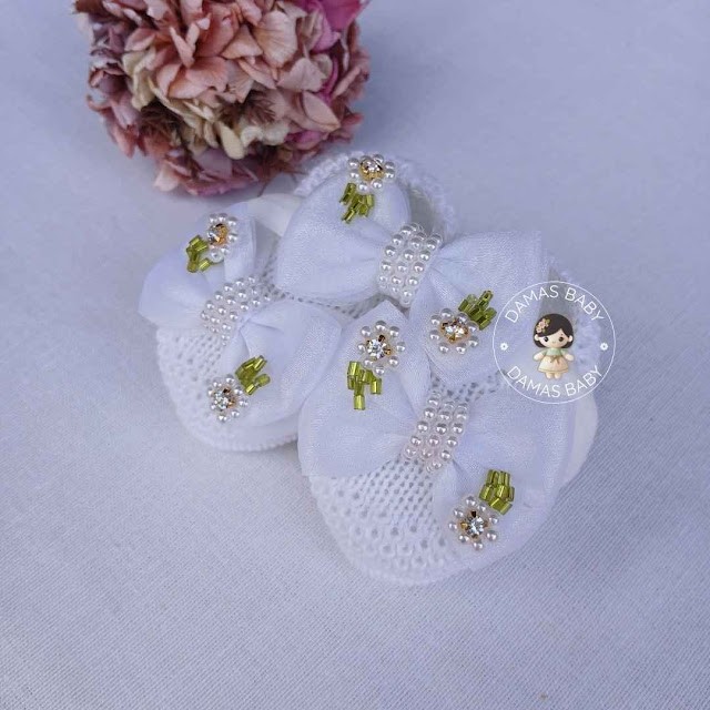 Lumi Organza Flor/Vidrilho - Branco