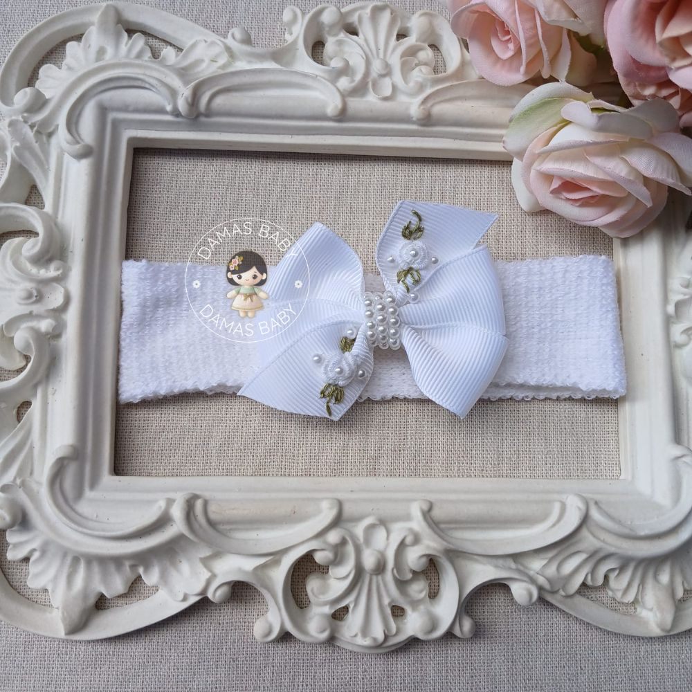 Faixa Zara Tricô Rococó Branco