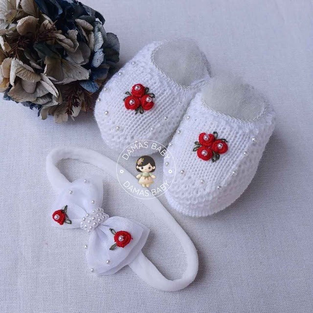 Zara Trio Rococó Pérola Vermelho - Branco c/ Vermelho