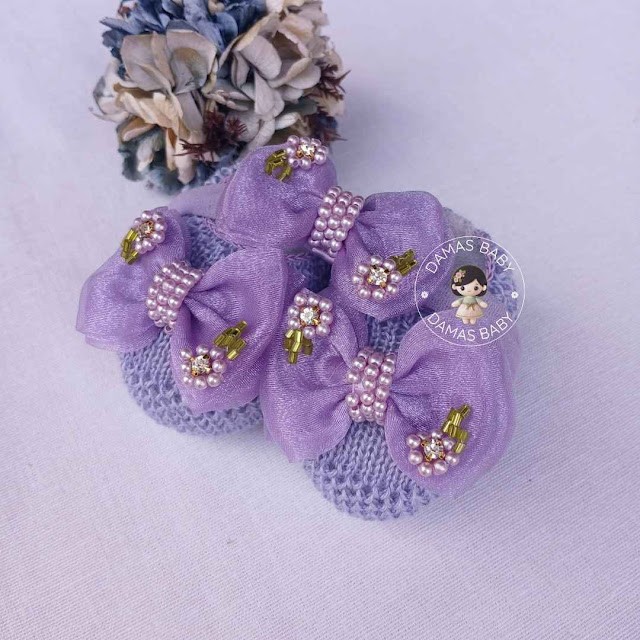 Lumi Organza Flor/Vidrilho - Lilás