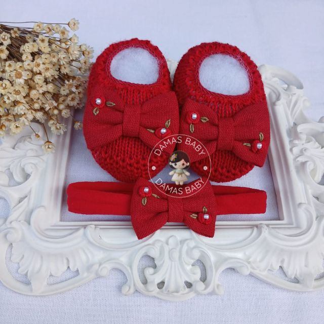 Charlotte Linho Rococó - Vermelho