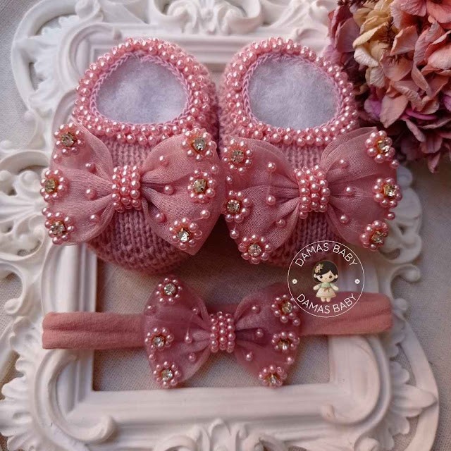 Marjorie Organza Flor Pérola Strass - Rosê