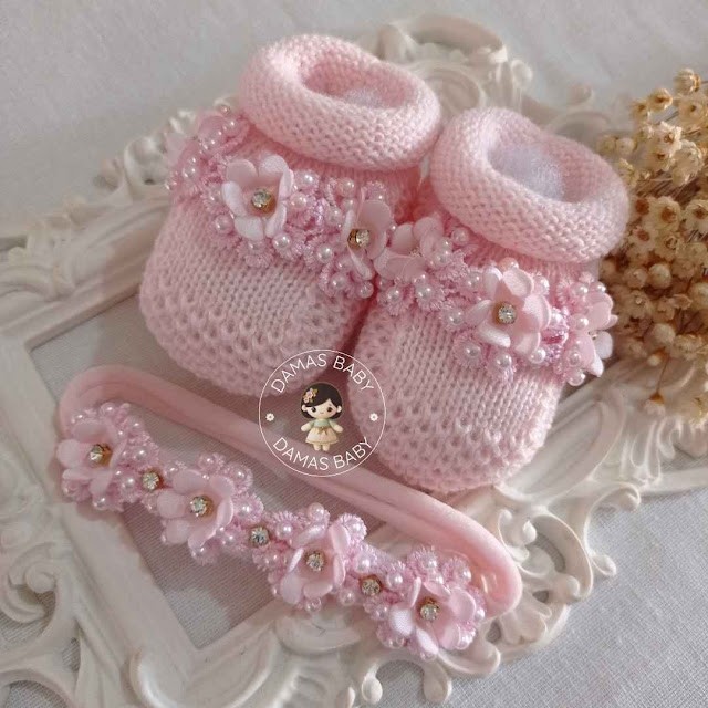 Yumi Flor Guipir Bordado - Rosa