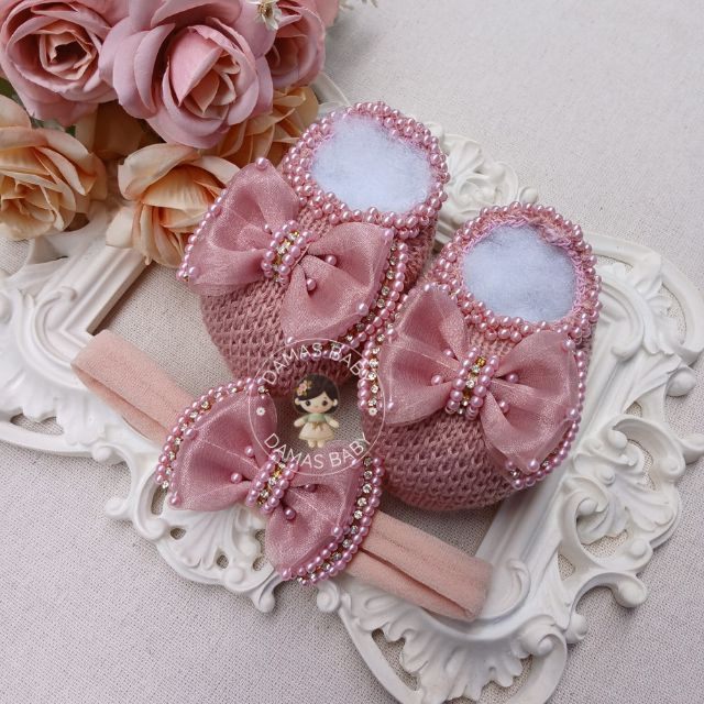 Catherine Duplo Organza Pérola Strass - Rosê