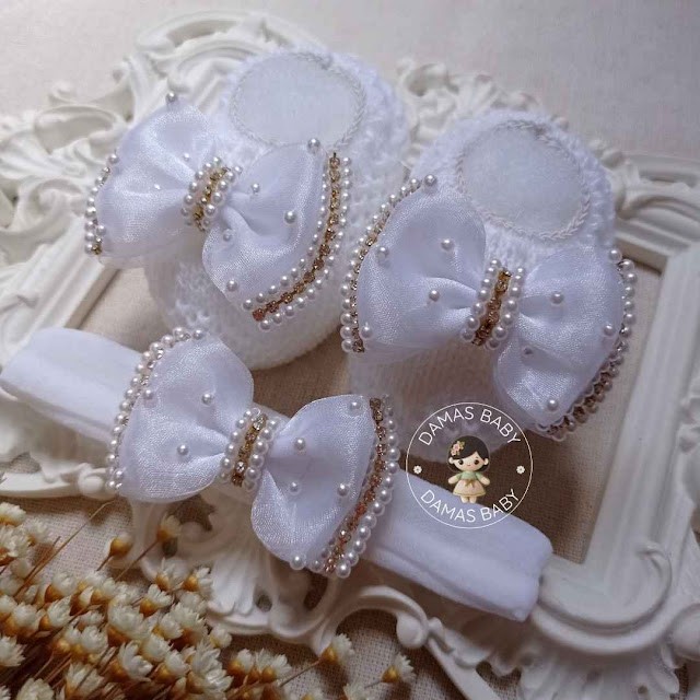 Catherine Duplo Organza Pérola Strass - Branco
